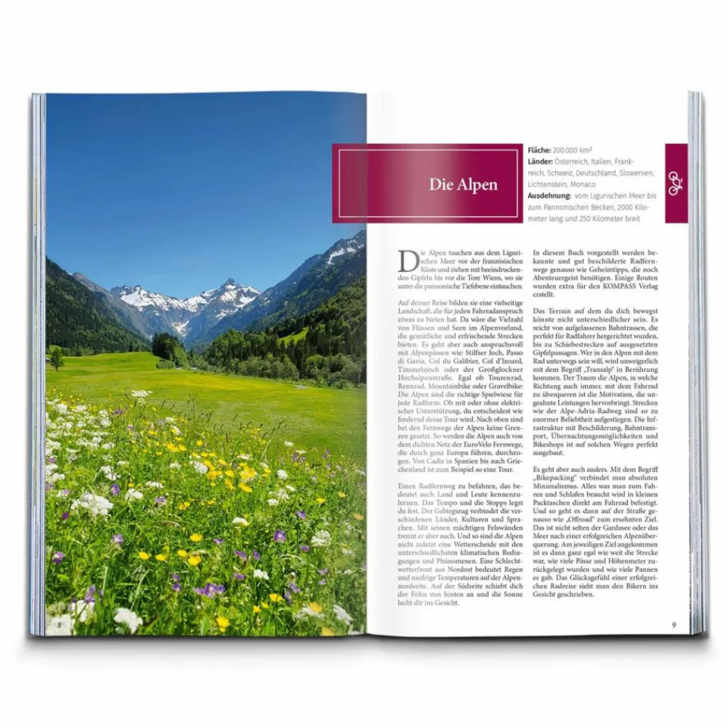 Radwanderführer Und Mountainbikeführer*RADFERNWEGE QUER DURCH DIE ALPEN - Radwanderführer
