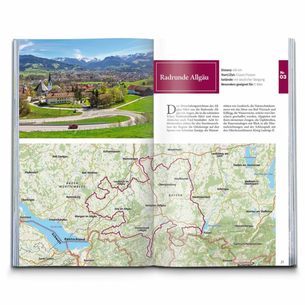 Radwanderführer Und Mountainbikeführer*RADFERNWEGE QUER DURCH DIE ALPEN - Radwanderführer