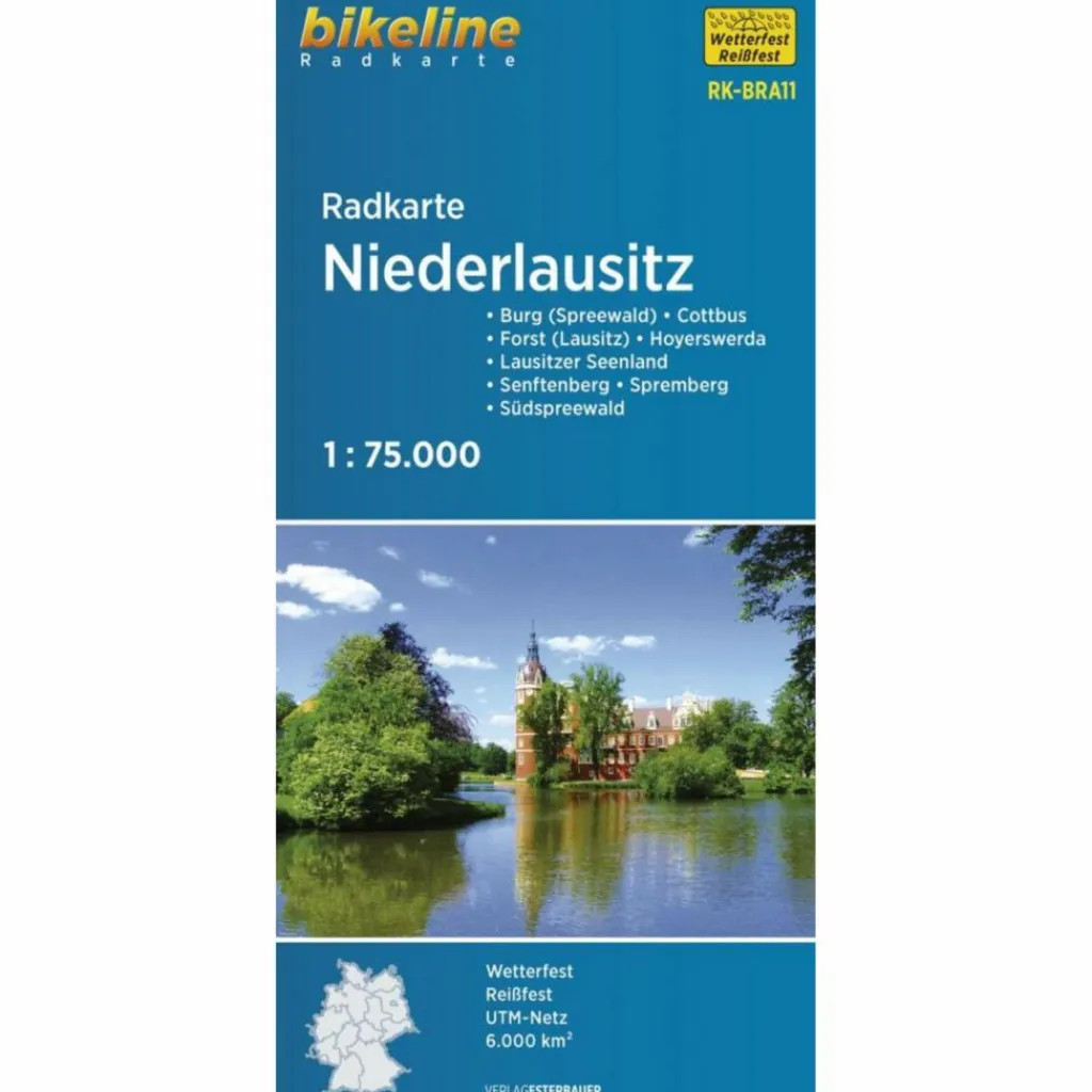 Fahrradkarten|Fahrradkarten*RADKARTE NIEDERLAUSITZ 1:75.000 (RK-BRA11) - Fahrradkarte