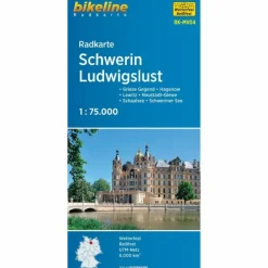 Fahrradkarten|Fahrradkarten*RADKARTE SCHWERIN LUDWIGSLUST (RK-MV04) - Fahrradkarte
