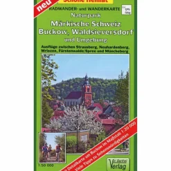Fahrradkarten|Wanderkarten Und Winterkarten*RADWANDER- UND WANDERKARTE NATURPARK MÄRKISCHE SCHWEIZ - Wanderkarte