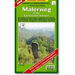 RADWANDER- UND WANDERKARTE MALERWEG - Wanderkarte^ Fahrradkarten|Wanderkarten Und Winterkarten