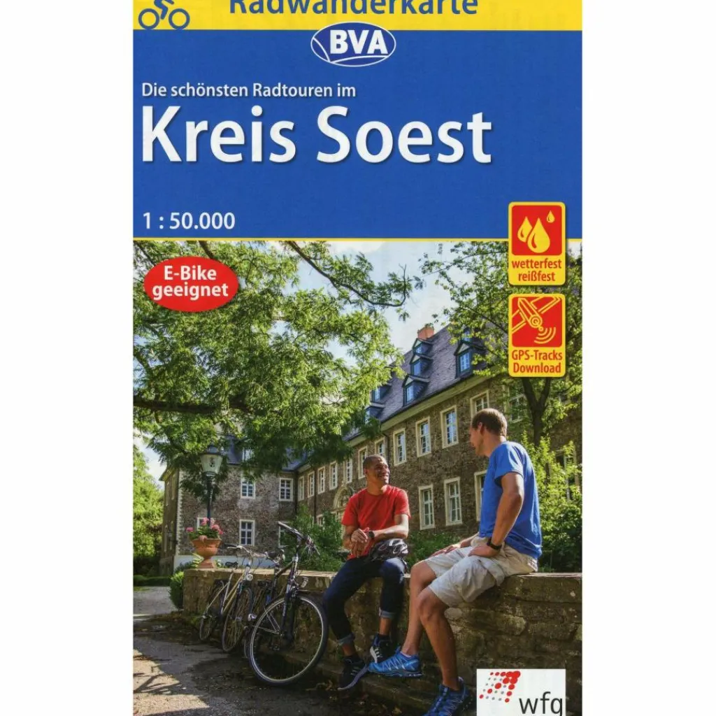 RADWANDERKARTE BVA DIE SCHÖNSTEN RADTOUREN IM KREIS SOEST - Fahrradkarte^ Fahrradkarten|Fahrradkarten