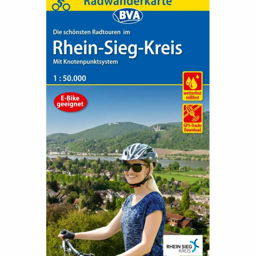 Fahrradkarten|Fahrradkarten*RADWANDERKARTE BVA RADWANDERN IM RHEIN-SIEG-KREIS 1:50.000 - Fahrradkarte
