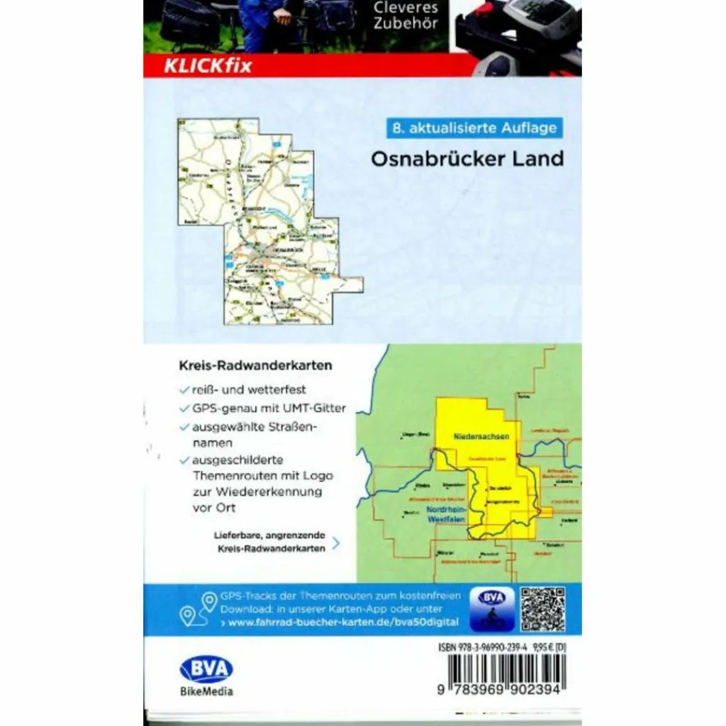 Fahrradkarten|Fahrradkarten*RADWANDERKARTE BVA RADWANDERN IM OSNABRÜCKER LAND 1:60.000 - Fahrradkarte