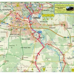 Fahrradkarten|Fahrradkarten*RADWANDERKARTE SPREERADWEG 1 : 50 000 - Fahrradkarte