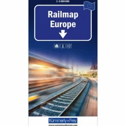 RAILMAP EUROPE 1:5MIO. - Karte^ Straßenkarten|Straßenkarten