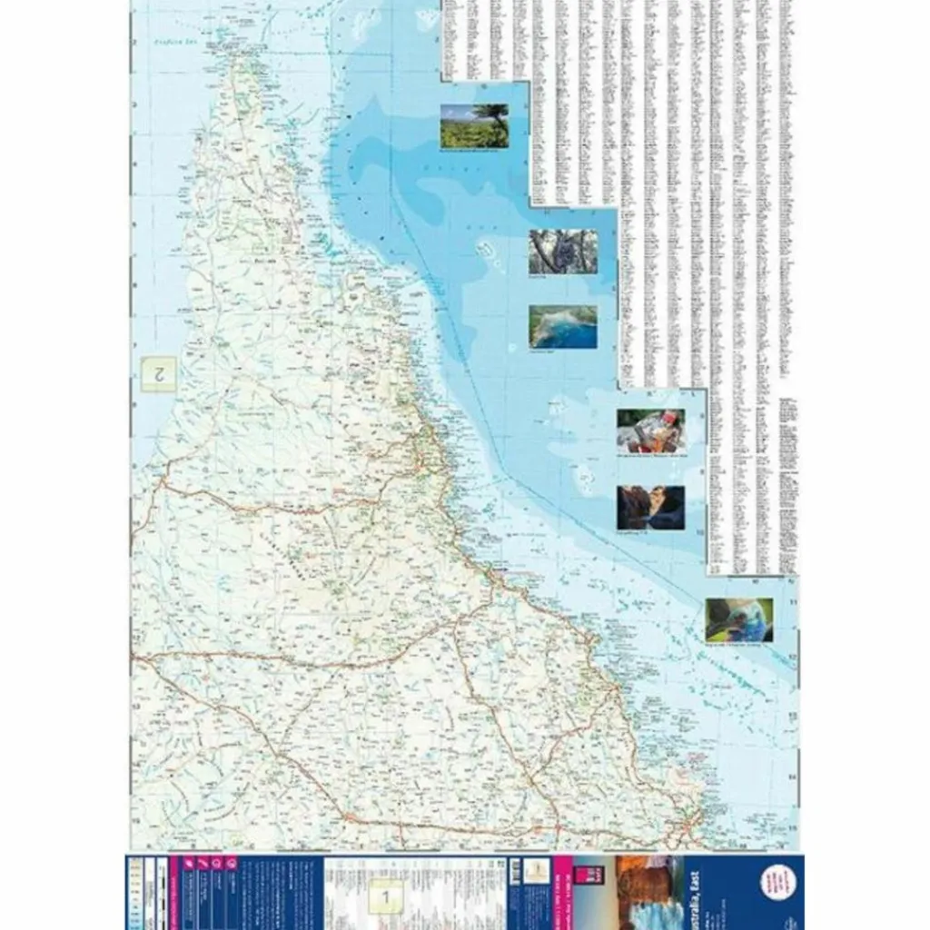 REISE KNOW-HOW LANDKARTE AUSTRALIEN, OST - Straßenkarte^ Straßenkarten|Straßenkarten