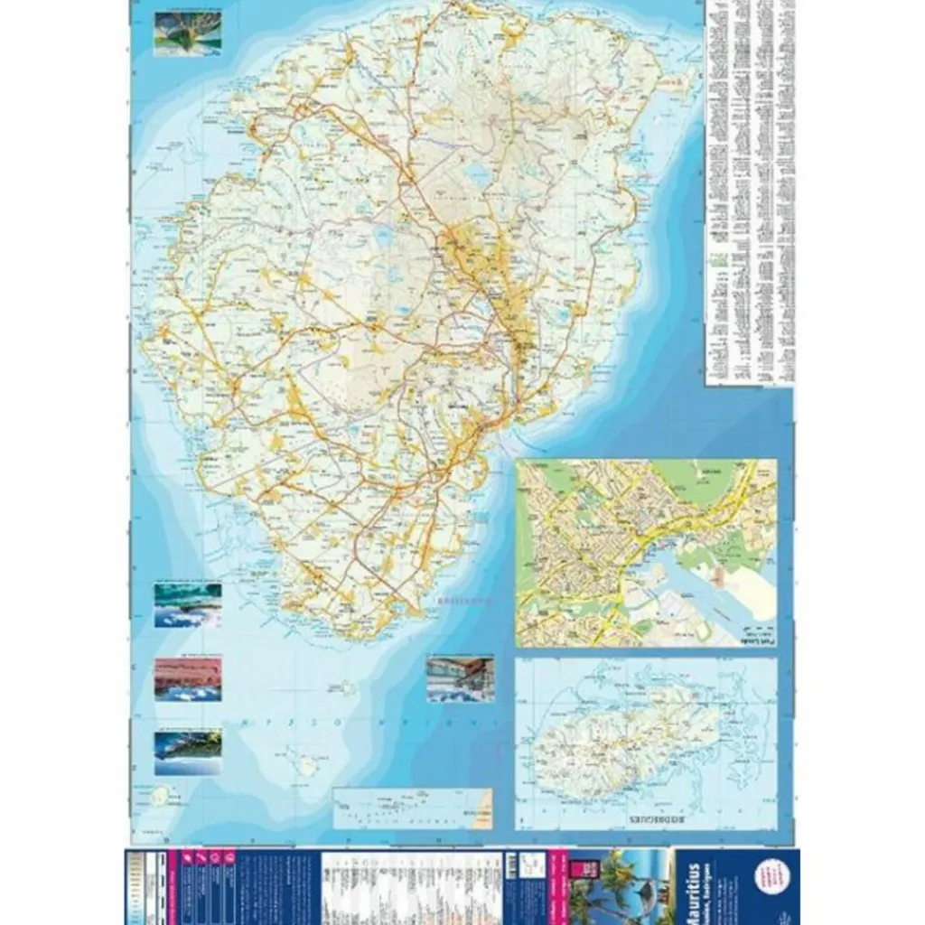 REISE KNOW-HOW LANDKARTE MAURITIUS, RÉUNION, RODRIGUES - Straßenkarte^ Straßenkarten|Straßenkarten