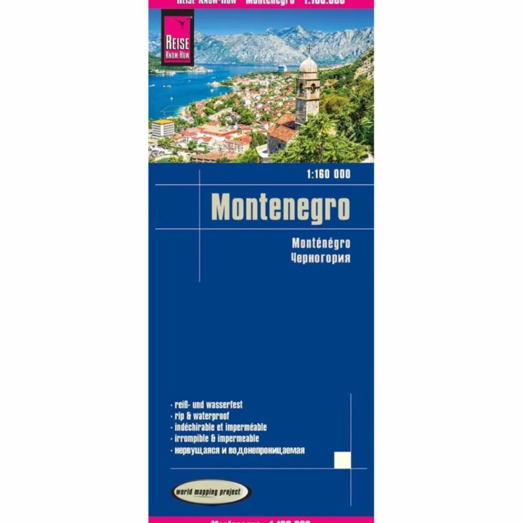 Straßenkarten|Straßenkarten*REISE KNOW-HOW LANDKARTE MONTENEGRO 1:160.000 - Straßenkarte