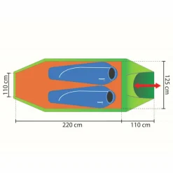 Rejka 2-Personen-Zelte|3-Jahreszeiten-Zelte*ANTAO II LIGHT UL - Tunnelzelt