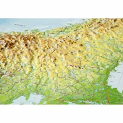 RELIEF SKANDINAVIEN OHNE RAHMEN - Karte^ Wandkarten Und Poster