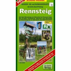 RENNSTEIG 1 : 35 000. RAD- UND WANDERATL - Wanderkarte^ Fahrradkarten|Wanderkarten Und Winterkarten