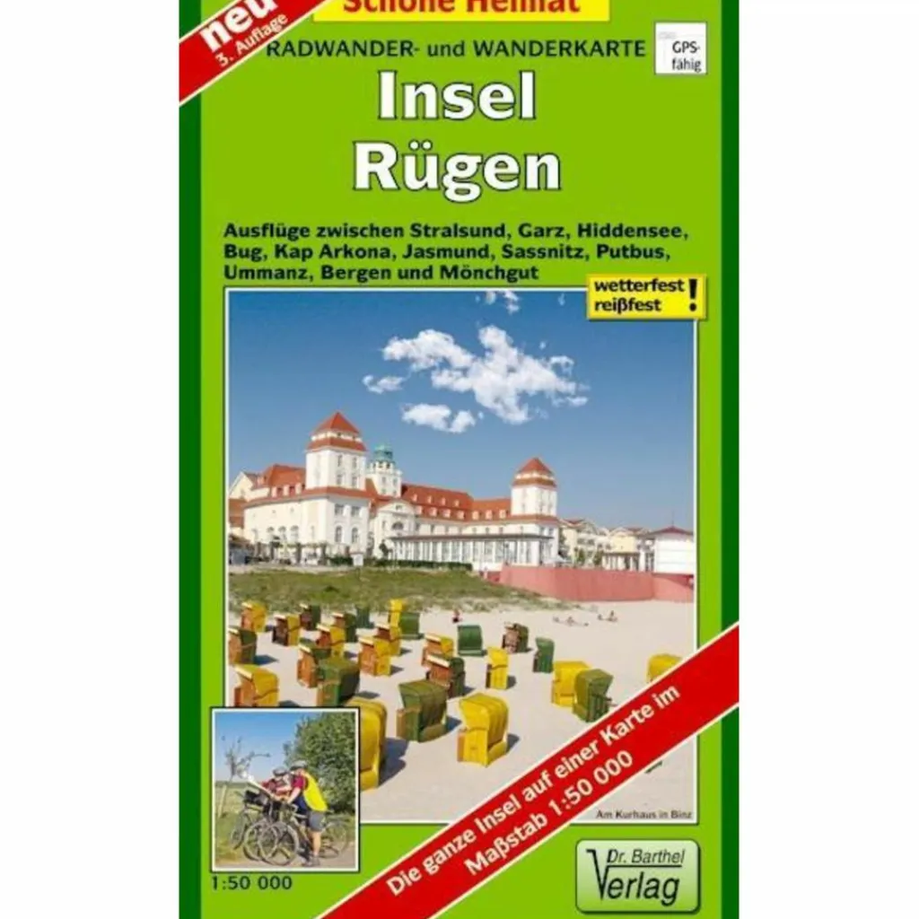 Fahrradkarten|Wanderkarten Und Winterkarten*RÜGEN RADWANDER- UND WANDERKARTE 1 : 50.000 - Wanderkarte