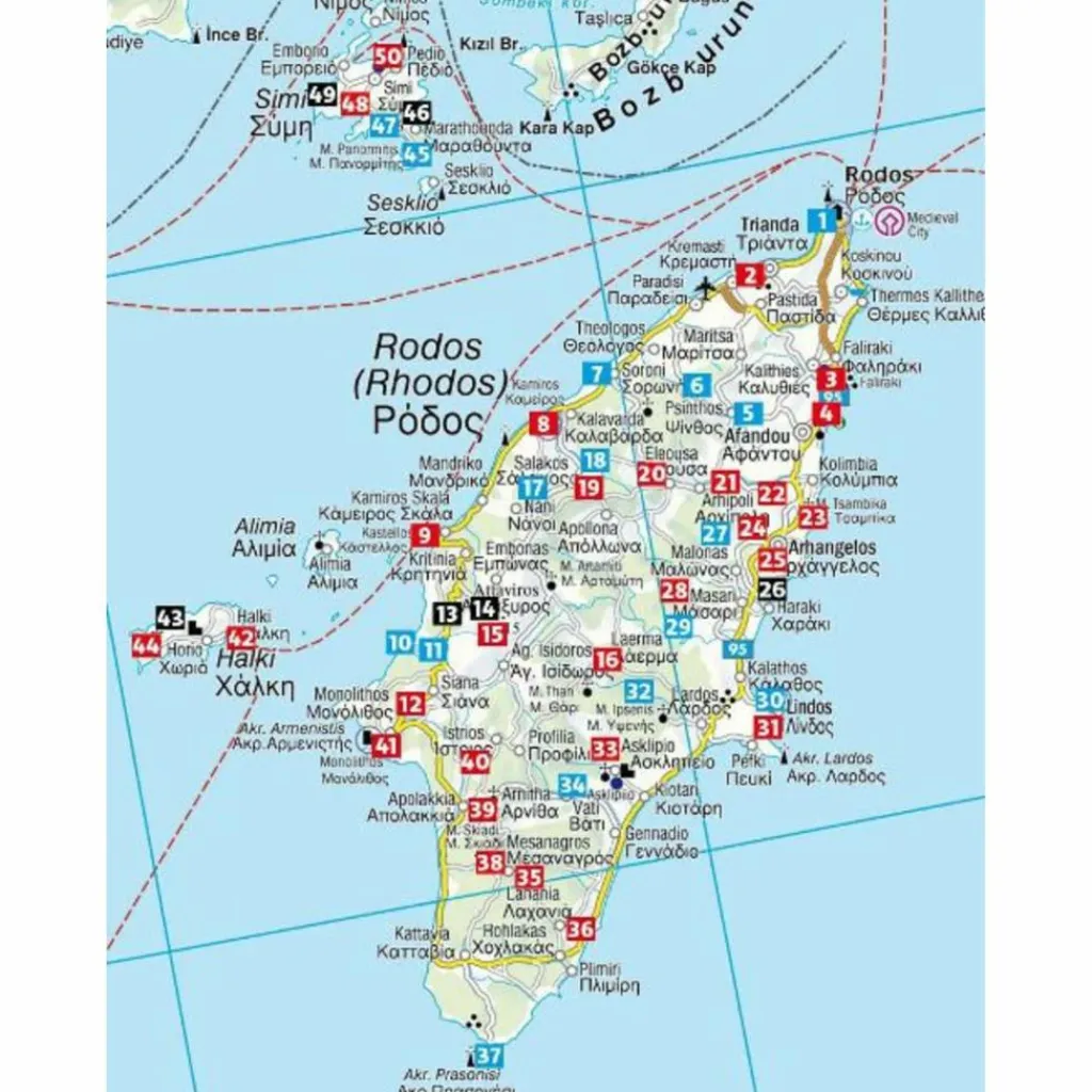 Wanderführer*RHODOS MIT SYMI UND CHALKI - Wanderführer