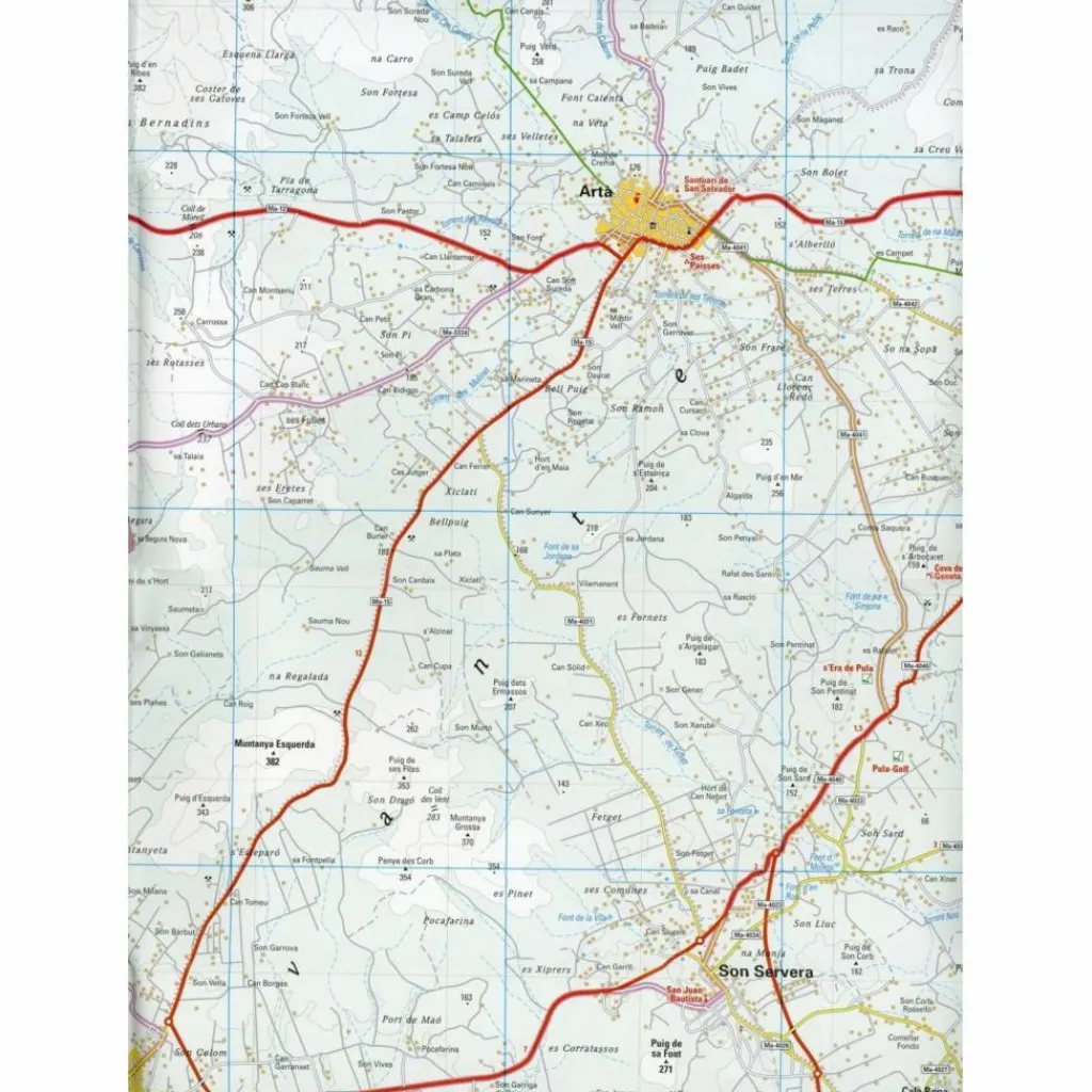 RKH MALLORCA OST WANDERKARTE 1 : 40 000 - Straßenkarte^ Straßenkarten|Wanderkarten Und Winterkarten