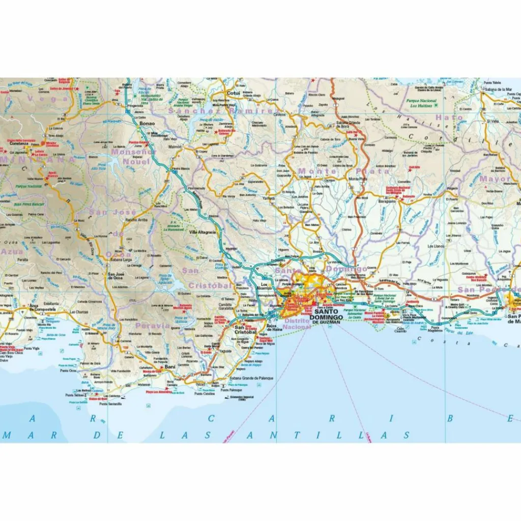 Straßenkarten|Straßenkarten*RKH WMP DOMINIKANISCHE REPUBLIK, HAITI - Straßenkarte