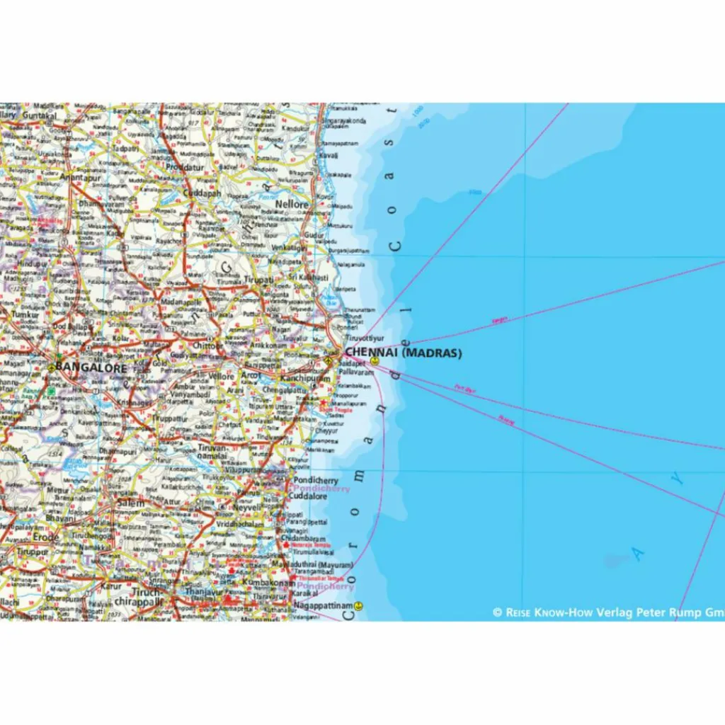 RKH WMP INDIEN (1:2.900.000) - Straßenkarte^ Straßenkarten|Straßenkarten