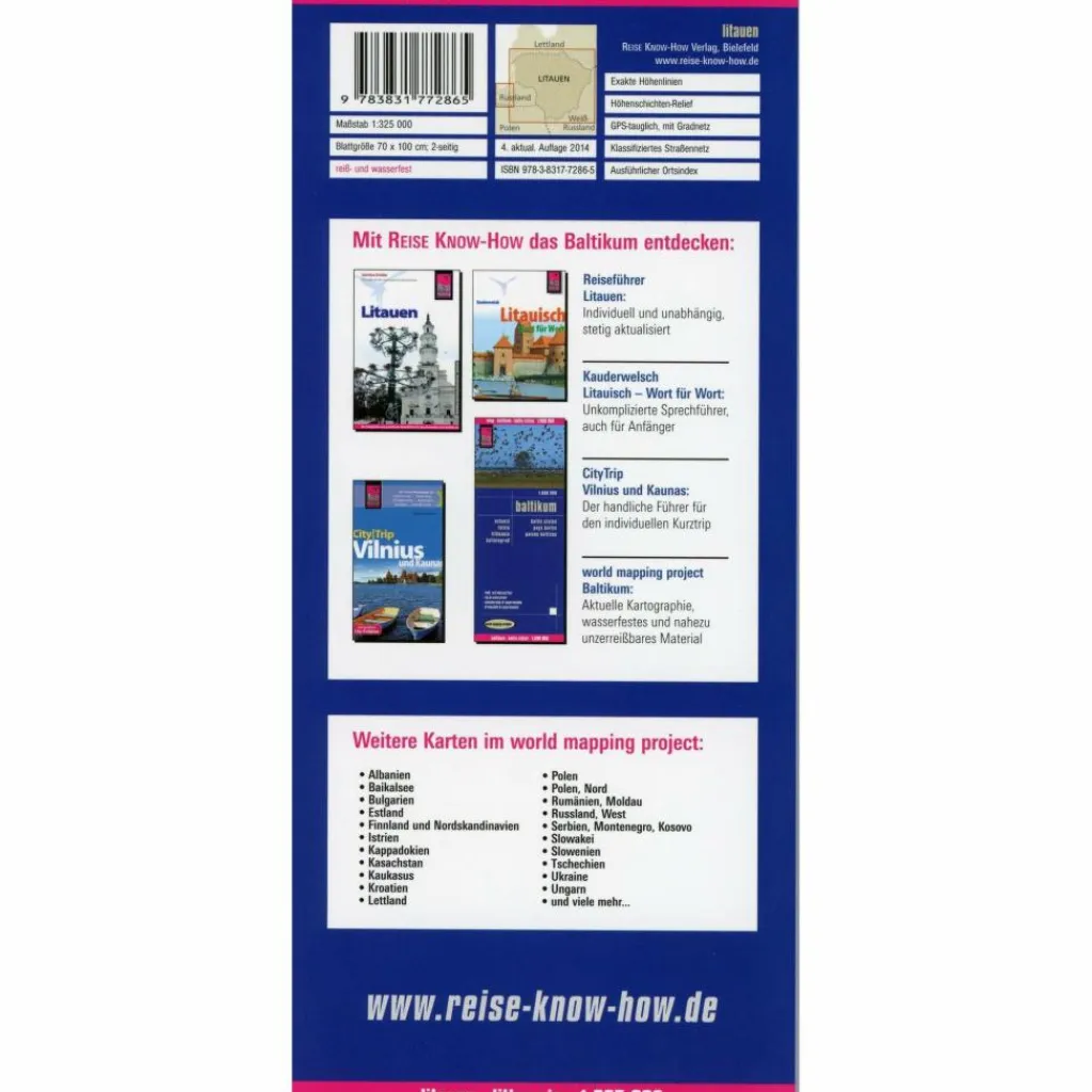 RKH WMP LITAUEN UND KALININGRAD - Straßenkarte^ Straßenkarten|Straßenkarten
