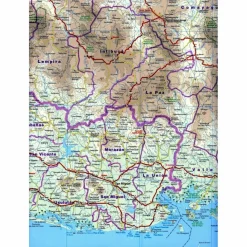 Straßenkarten|Straßenkarten*RKH WMP NICARAGUA, HONDURAS, EL SALVADOR - Straßenkarte