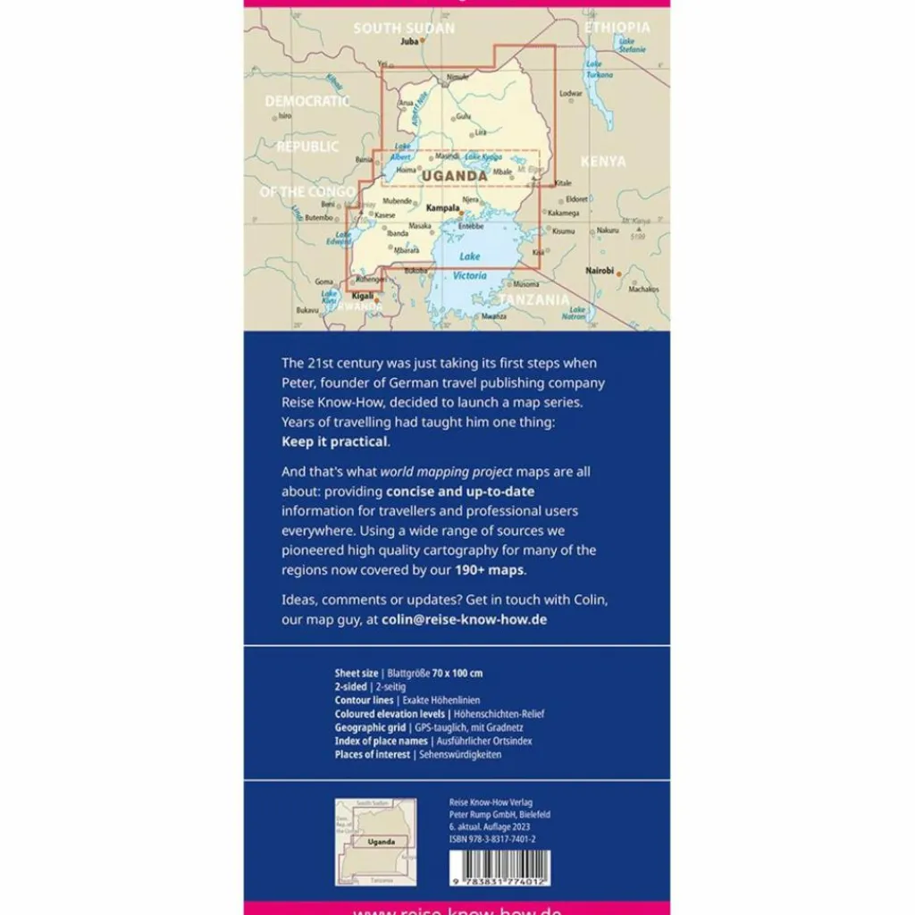 Straßenkarten|Straßenkarten*RKH WMP UGANDA 1:600.000 - Straßenkarte