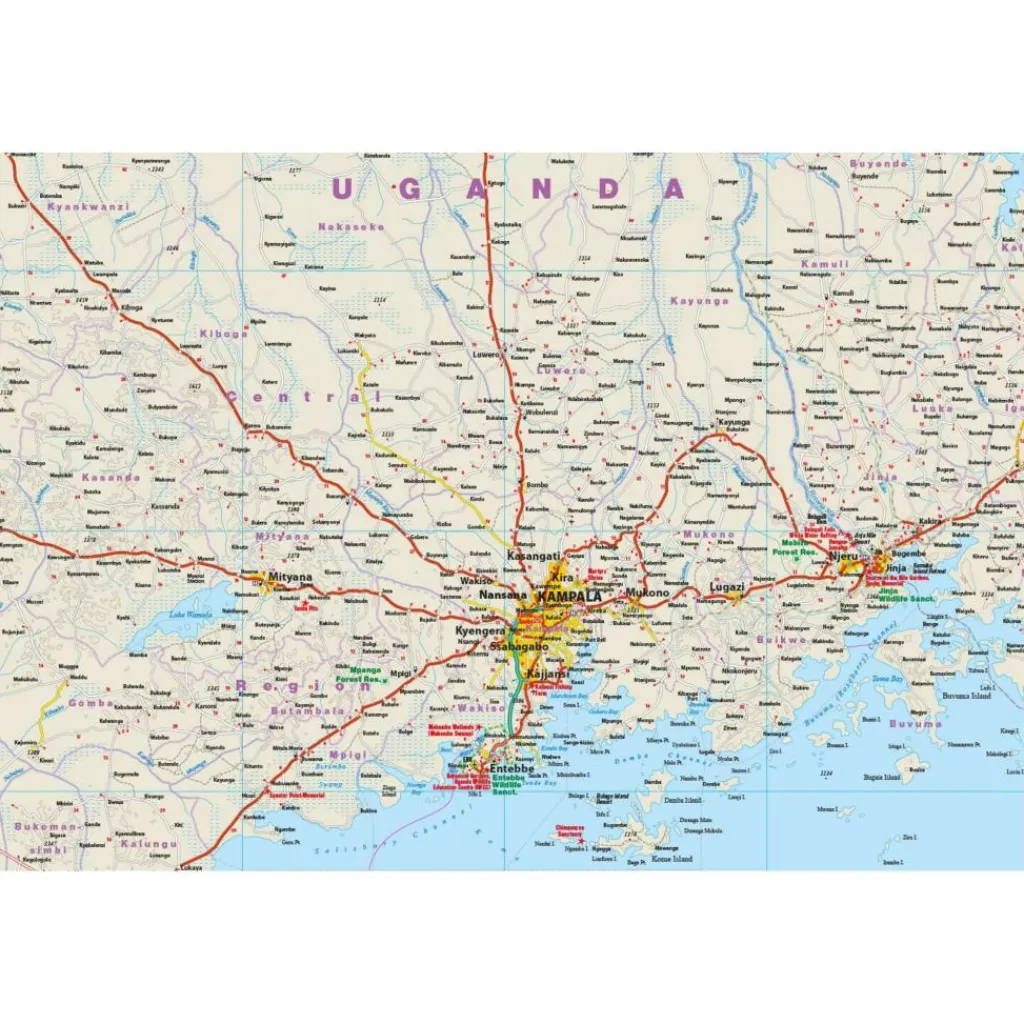 Straßenkarten|Straßenkarten*RKH WMP UGANDA 1:600.000 - Straßenkarte