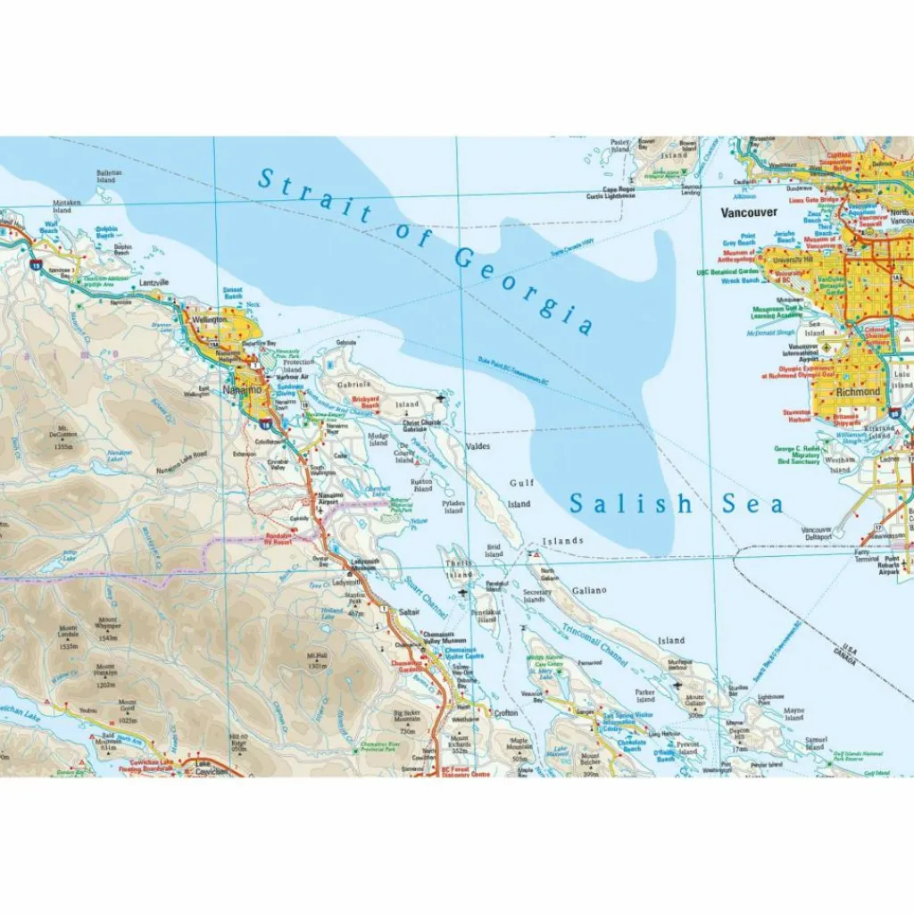 RKH WMP VANCOUVER ISLAND - Straßenkarte^ Straßenkarten|Straßenkarten
