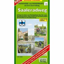 Fahrradkarten|Fahrradkarten*SAALE-RADWANDERWEG 1 : 50 000 - Fahrradkarte