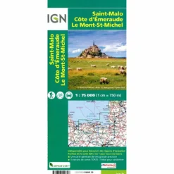 Fahrradkarten|Wanderkarten Und Winterkarten*SAINT MALO CÔTE D'EMERAUDE MONT ST. MICHEL 1:75 000