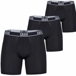Herren SAXX Unterwäsche*ESSENTIAL PERFORMANCE MESH BOXER BRIEF FLY 3PK Herren - Unterhose