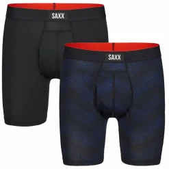 SAXX MULTI-SPORT MESH BOXER BRIEF FLY 2PK Herren - Funktionsunterwäsche^Herren Unterwäsche