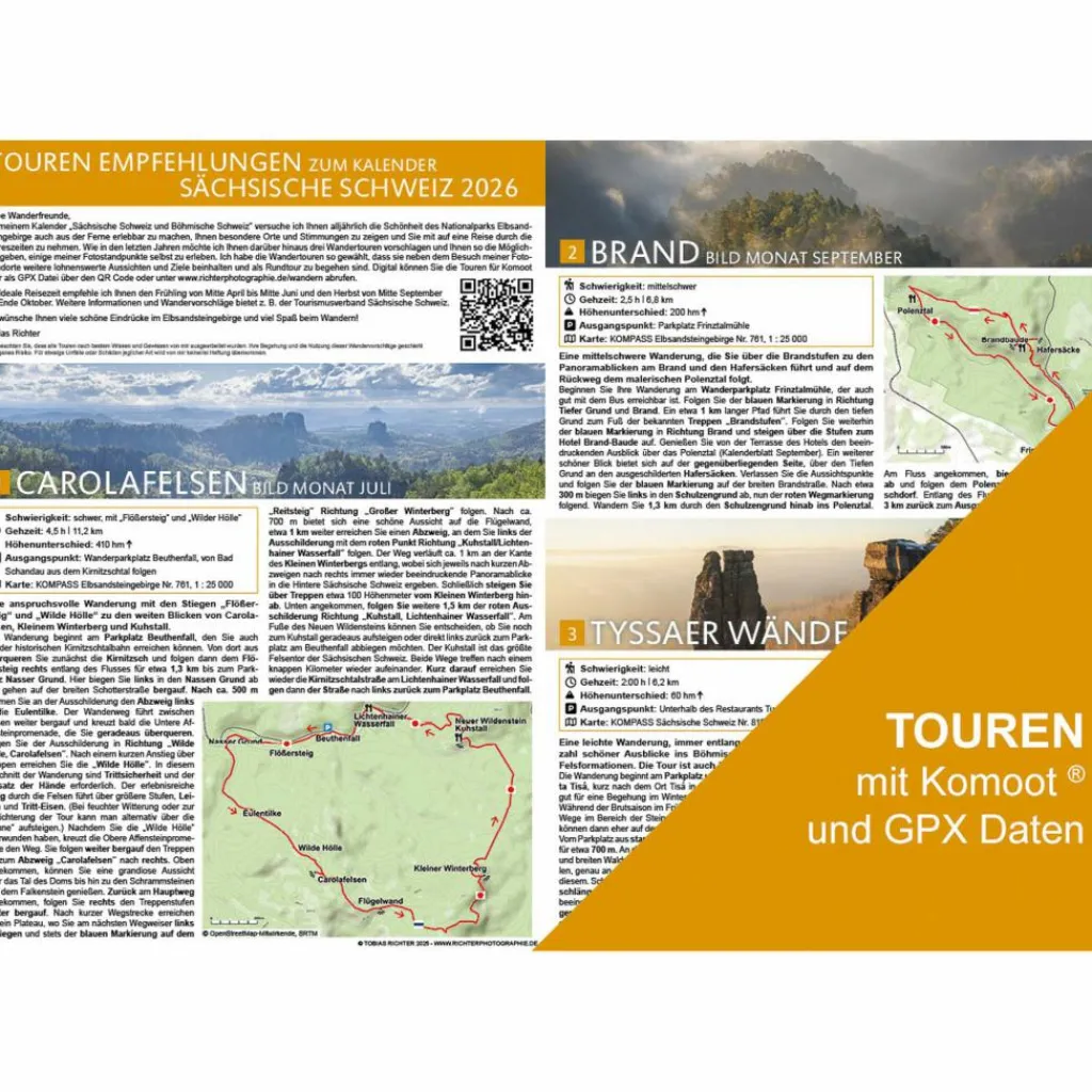 SÄCHSISCHE SCHWEIZ 2026 - Kalender^ Kalender