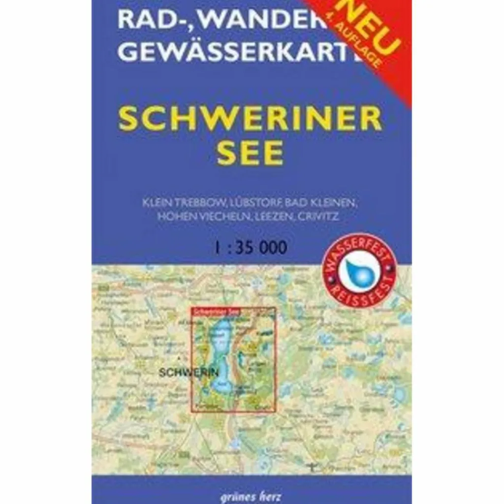 Fahrradkarten|Gewässerkarten*SCHWERINER SEE 1 : 35 000 - Fahrradkarte