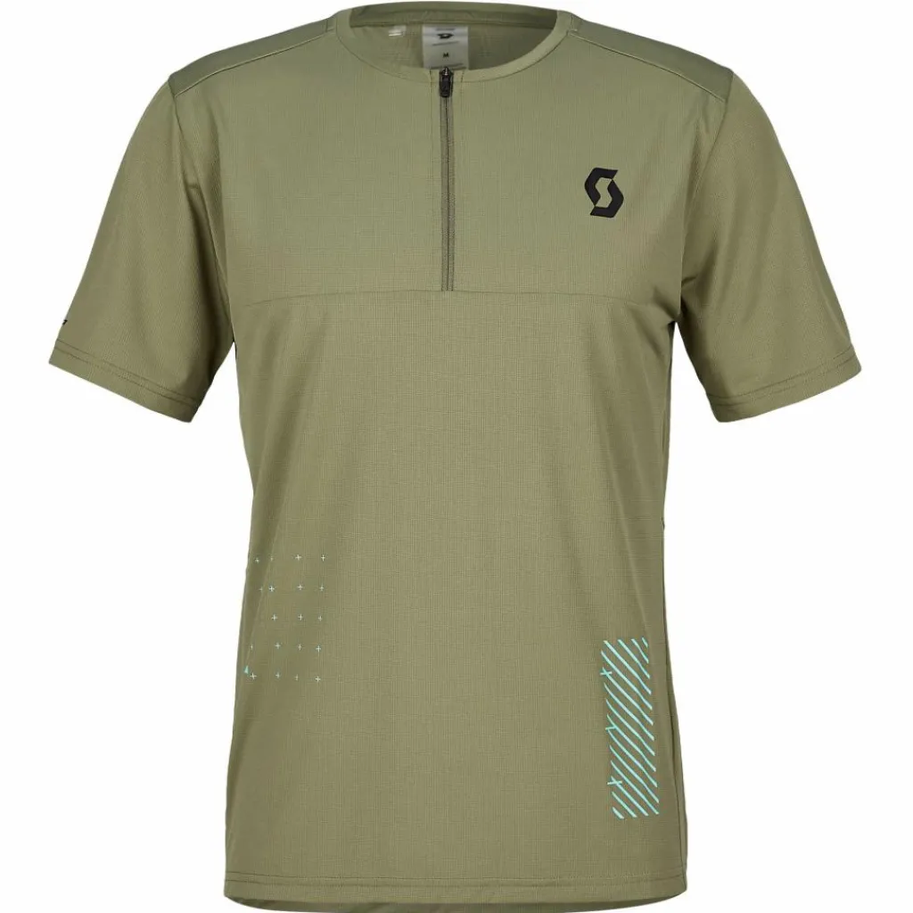 Scott SCO TEE M'S TRAIL VERTIC ZIP SS Herren - Funktionsshirt^Herren Shirts Und Tops