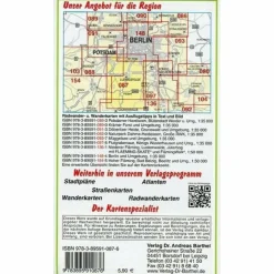 SÜDLICHES BERLIN - TELTOW, LUDWIGSFELDE - Wanderkarte^ Fahrradkarten|Wanderkarten Und Winterkarten