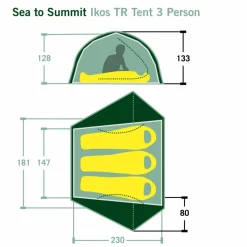 Sea to Summit IKOS TR TENT 3 PERSON - Kuppelzelt^ 3-Personen-Zelte|Sommerzelte