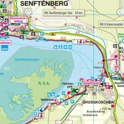 Wanderkarten Und Winterkarten|Wanderkarten Und Winterkarten*SENFTENBERGER SEE UND UMGEBUNG - Wanderkarte