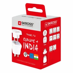 SKROSS COMBO WORLD EU + IND - Reisestecker^ Ladegeräte Und Reisestecker