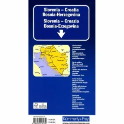 SLOWENIEN - KROATIEN - BOSNIEN-HERZEGOWINA STRASSENKARTE^ Straßenkarten|Straßenkarten