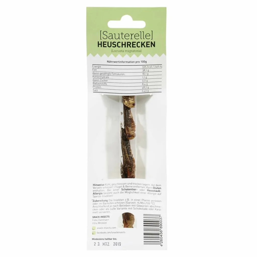 Snack-Insects Verpflegung*SAUTERELLE