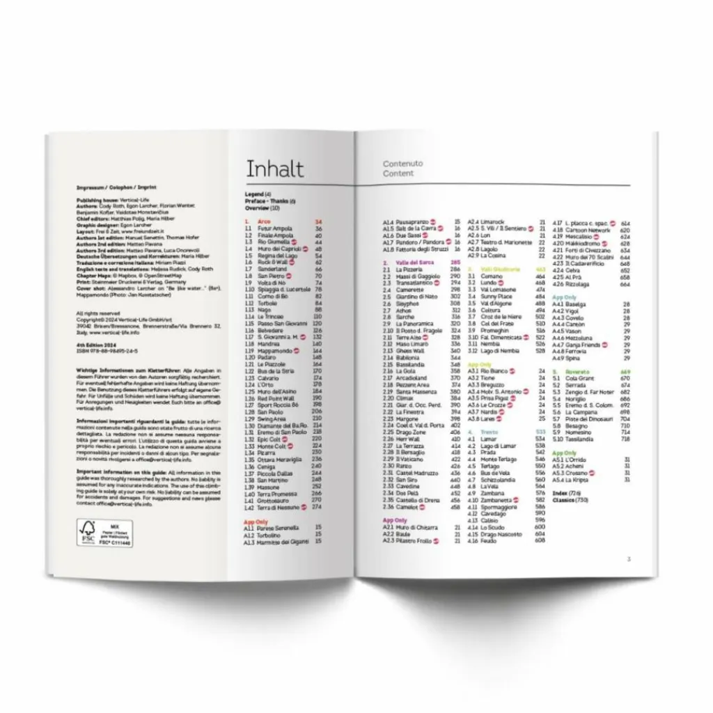 Sportklettern: Kletterführer, Training Und Techniken*SPORTKLETTERFÜHRER ARCO 2024 - Kletterführer