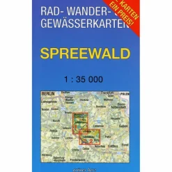 Fahrradkarten|Wanderkarten Und Winterkarten*SPREEWALD 1 : 35 000 - Fahrradkarte
