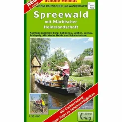 Fahrradkarten|Wanderkarten Und Winterkarten*SPREEWALD MIT MÄRKISCHER HEIDELANDSCHAFT - Wanderkarte