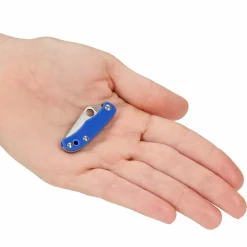 Spyderco Schlüsselanhänger|Klappmesser*BUG G10 BLUE PLAINEDGE - Klappmesser