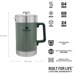 Stanley Kaffee Equipment*THE STAY-HOT FRENCH PRESS - Kaffeepresse