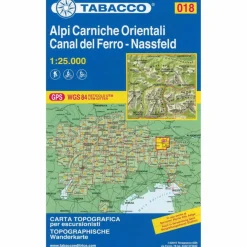 TABACCO #18 ALPI CARNICHE 1:25000 - Wanderkarte^ Wanderkarten Und Winterkarten|Wanderkarten Und Winterkarten