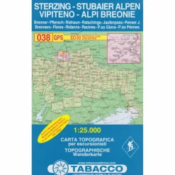 Wanderkarten Und Winterkarten|Wanderkarten Und Winterkarten*TABACCO 038 STERZING STUBAIER ALPEN - Wanderkarte