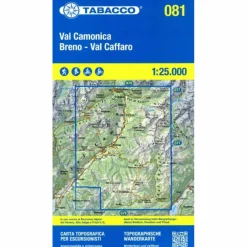 TABACCO WANDERN 1 : 25 000  VAL CAMONICA BRENO - VAL CAFFARO - Wanderkarte^ Wanderkarten Und Winterkarten|Wanderkarten Und Winterkarten