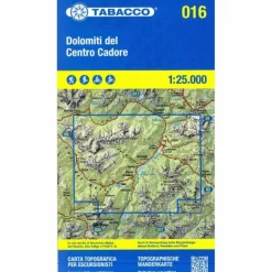 Wanderkarten Und Winterkarten|Wanderkarten Und Winterkarten*TABACCO WANDERN DOLOMITI CADORE 1:25000