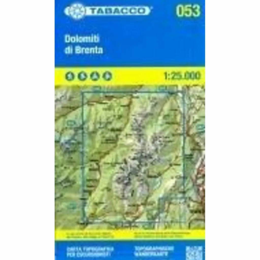 Wanderkarten Und Winterkarten|Wanderkarten Und Winterkarten*TABACCO WANDERN DOLOMITI BRENTA 1:25000